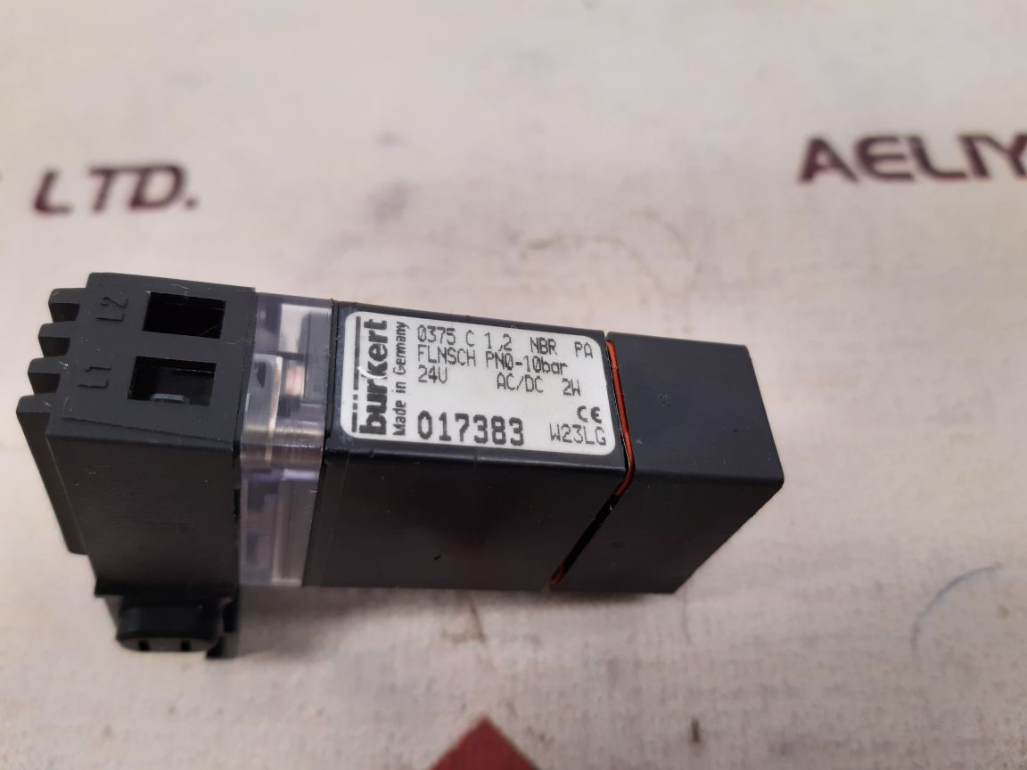 Burkert 0375 c 1,2 nbr pa solenoid valve 017383