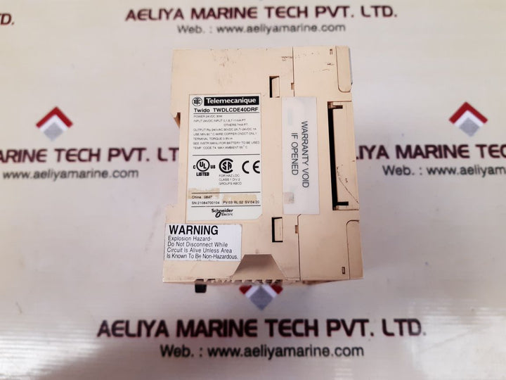Telemecanique/schneider twdlcde40drf plc module 