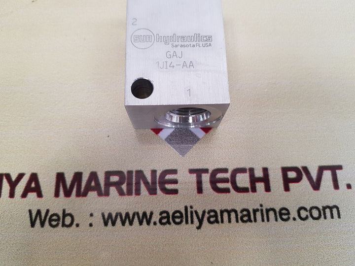 Sun hydraulics gaj 1ji4-aa control valve