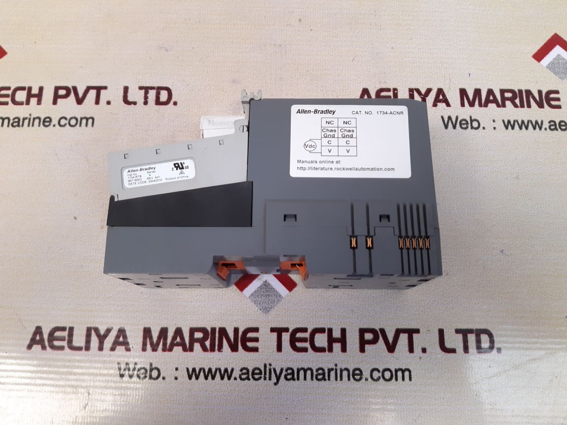 Allen-bradley 1734-acnr point i/o adapter with 1734-rtb ser.a block 
