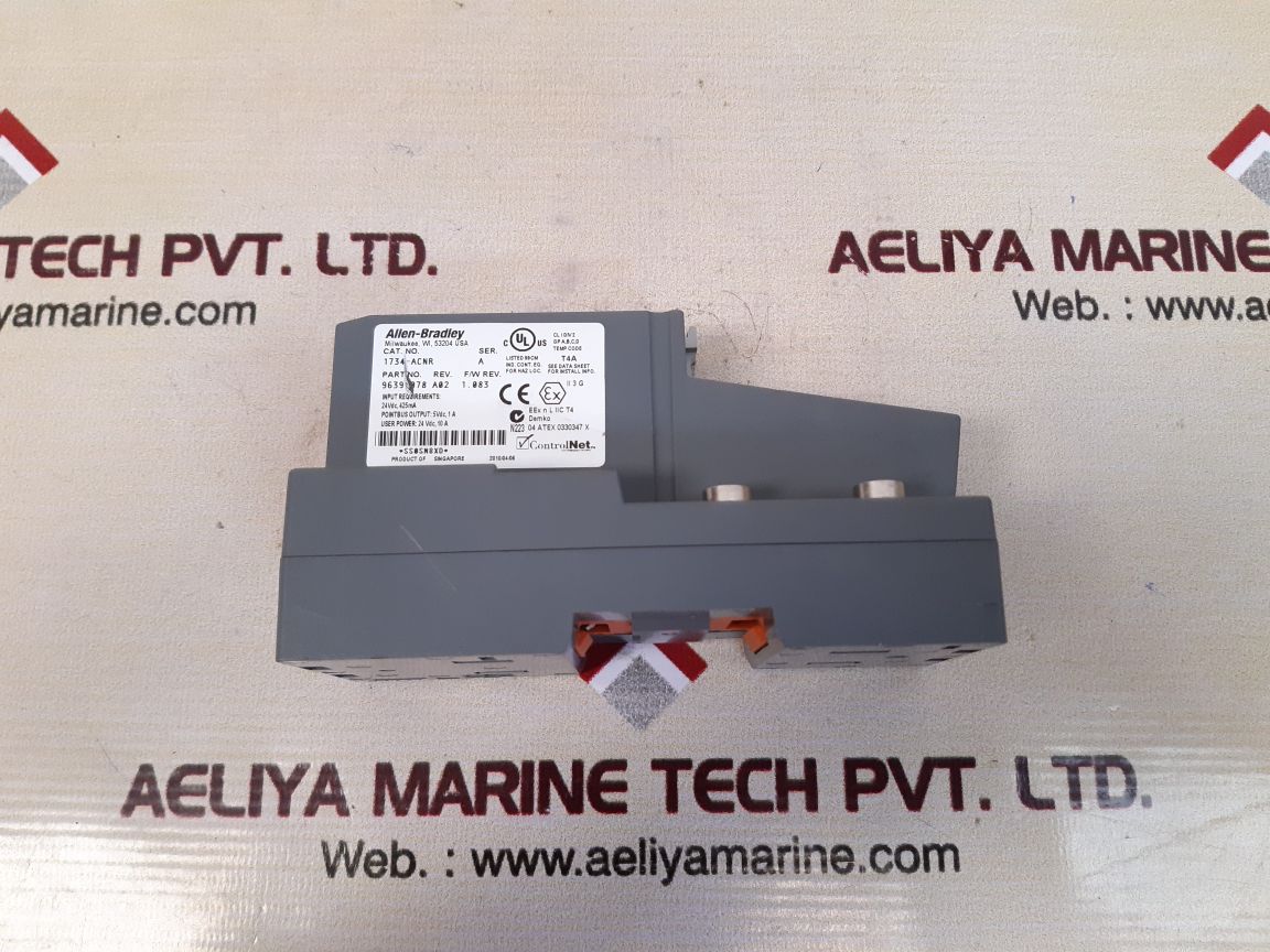 Allen-bradley 1734-acnr point i/o adapter with 1734-rtb ser.a block 