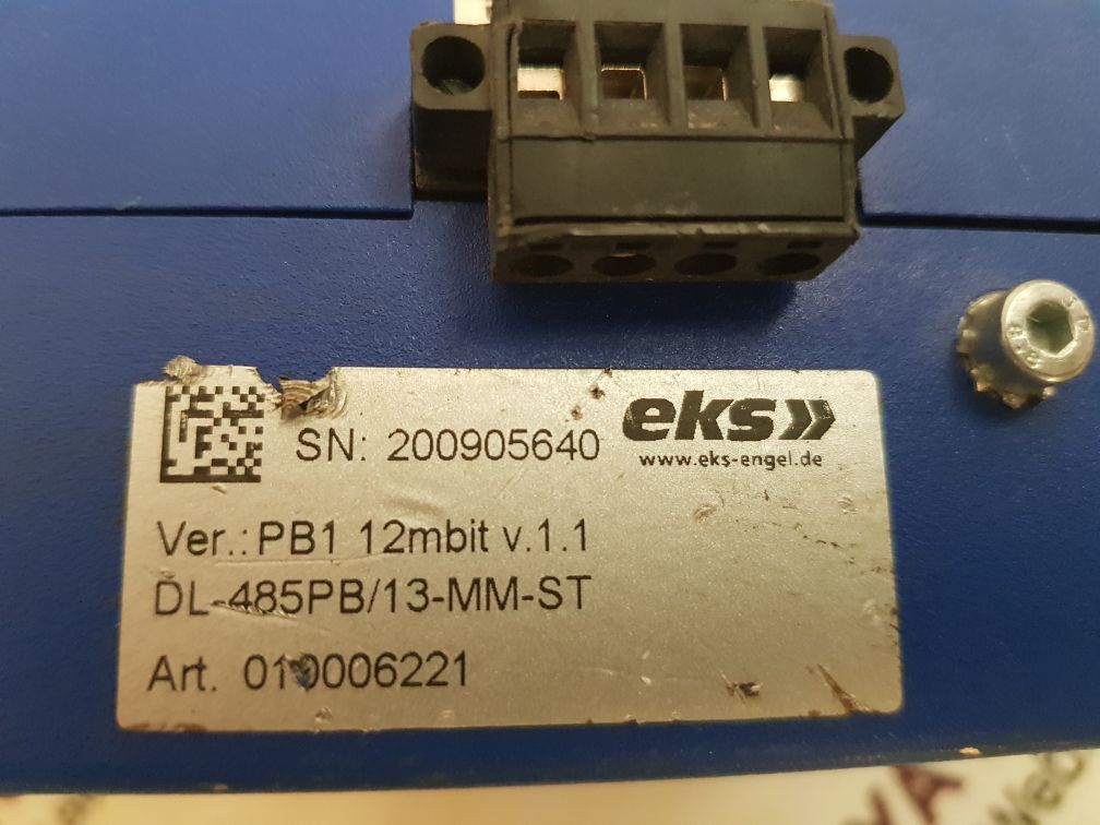 Eks dl-485pb/13-mm-st profibus-fiber optic converter