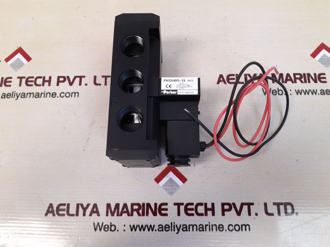 Parker phs540s-15 1/2" pneumatic solenoid valve