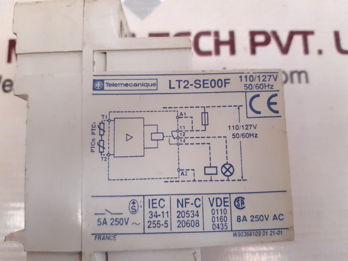 Telemecanique lt2-se00f thermistor protection relay