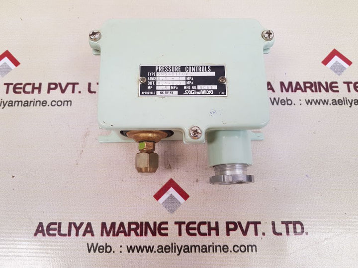 Saginomiya sns-c110w pressure controls switch range 0.1 ~ 1 mpa
