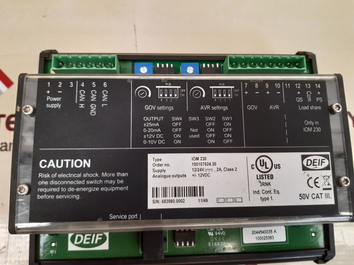 Deif iom230 i/o module Used 
