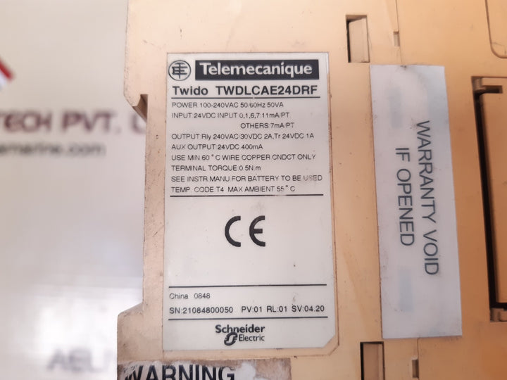 Telemecanique twido twdlcae24drf plc controller