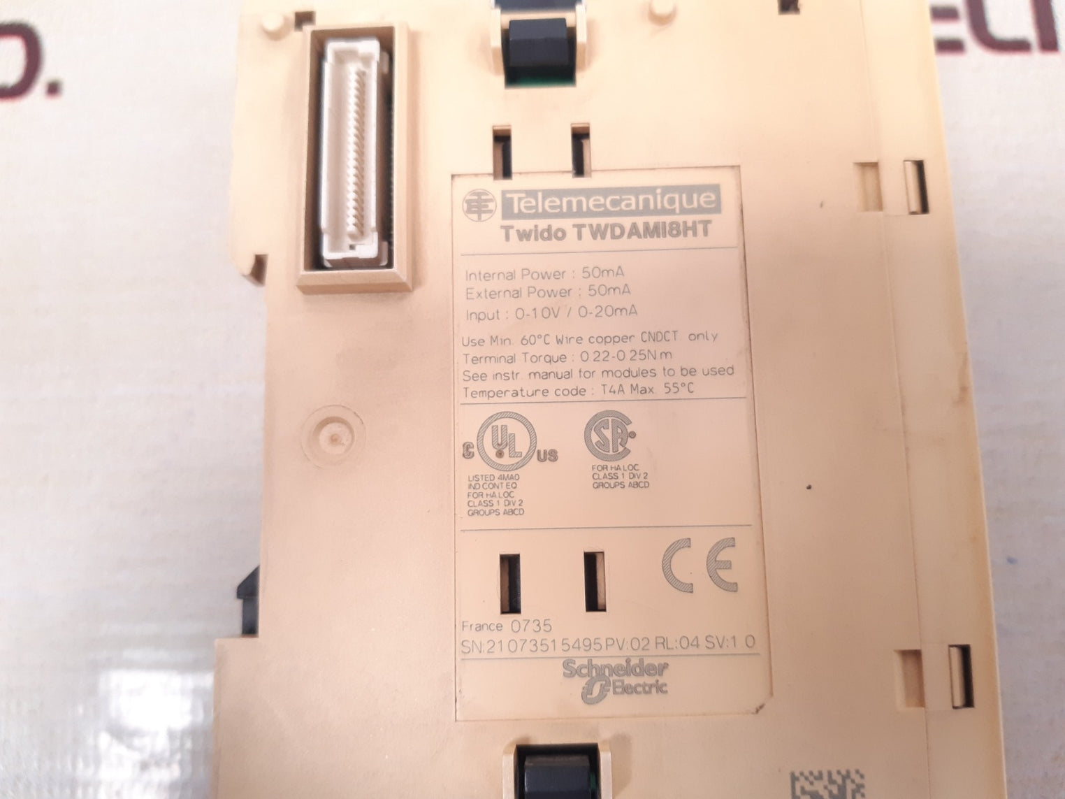 Telemecanique/schneider twido twdami8ht analog module