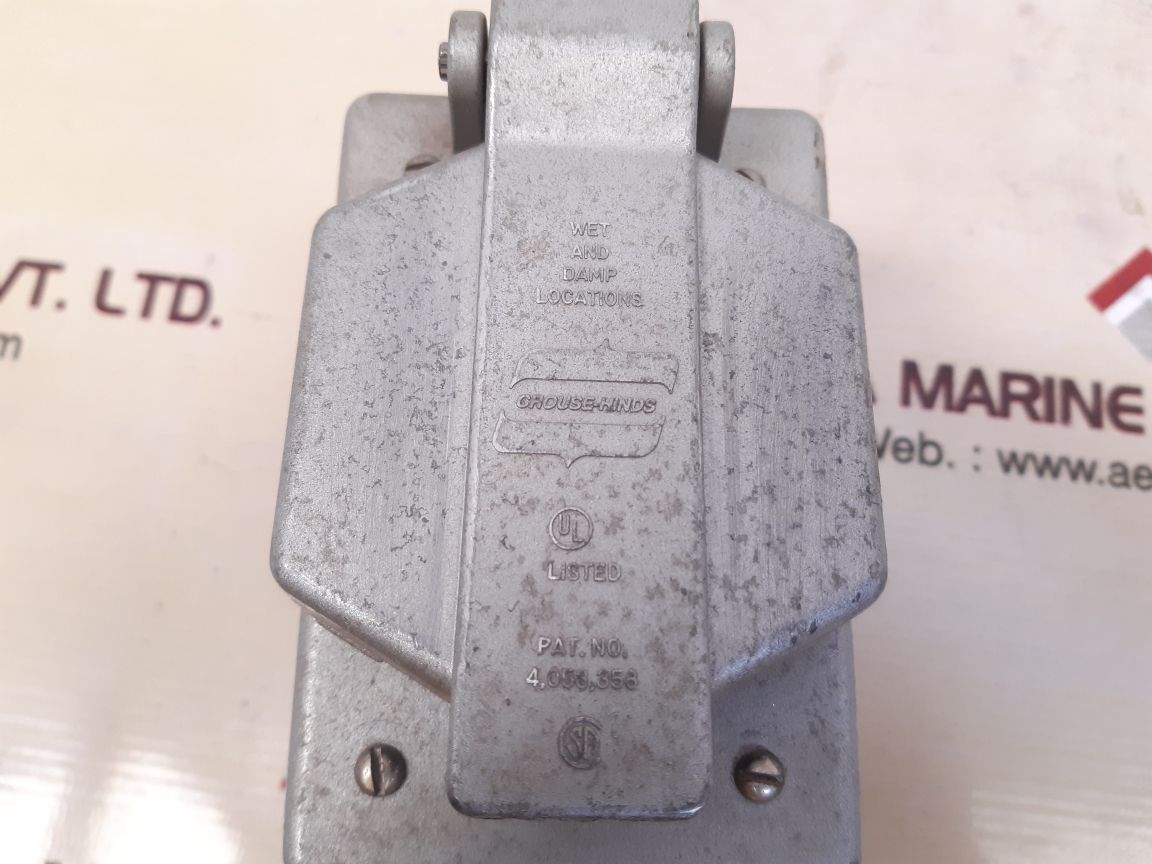Crouse-hinds I"fdc 3 cast device box