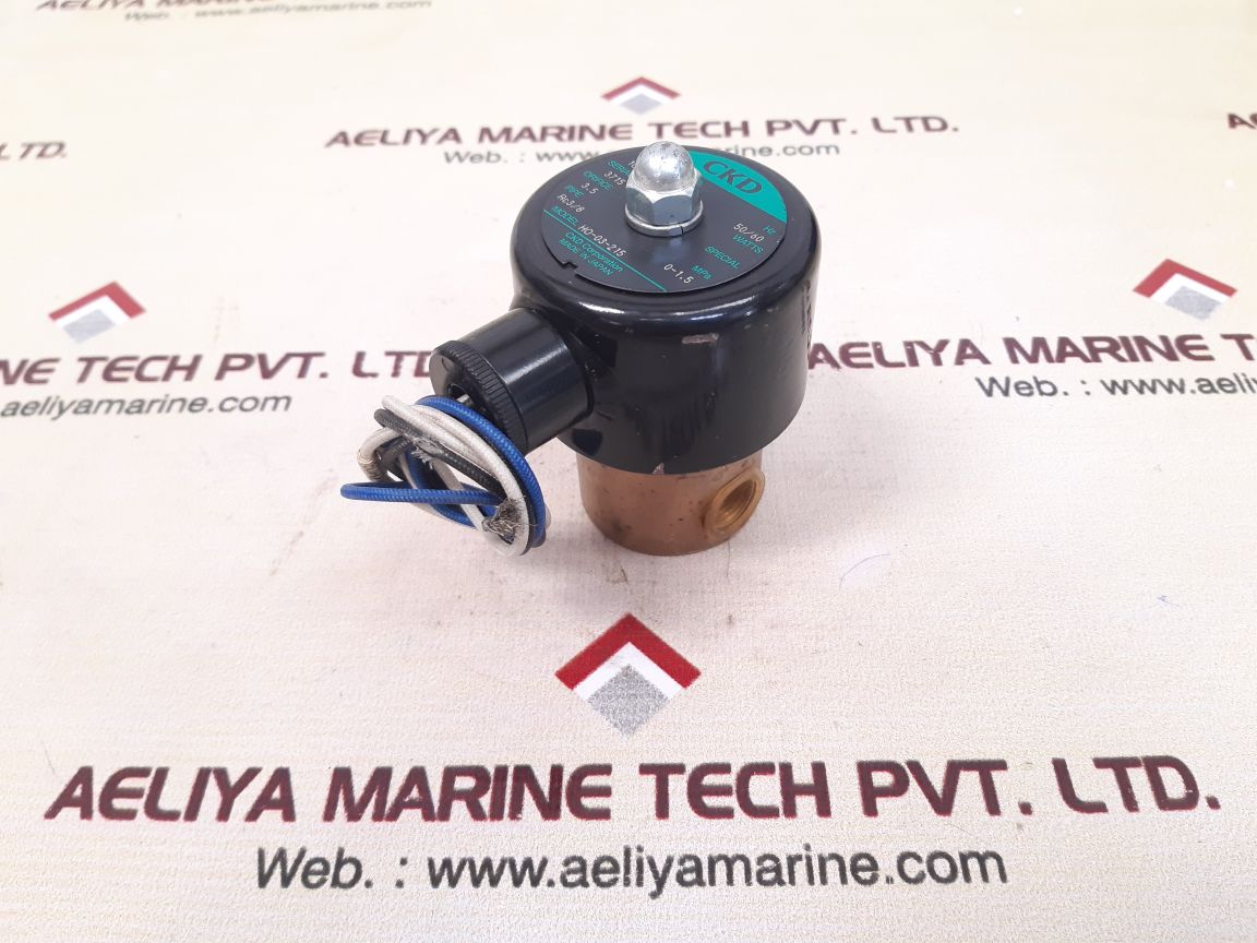 Ckd ho-03-215 brass solenoid valve used