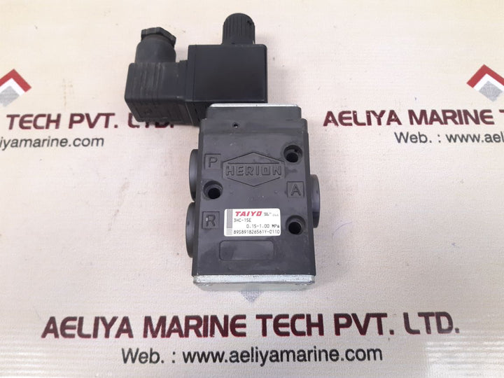 Taiyo 3hc-15e-24s4 solenoid valve with hr02-24s4