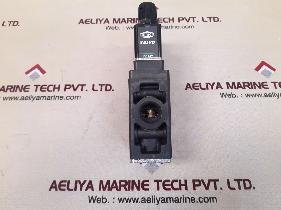 Taiyo 3hc-15e-24s4 solenoid valve with hr02-24s4