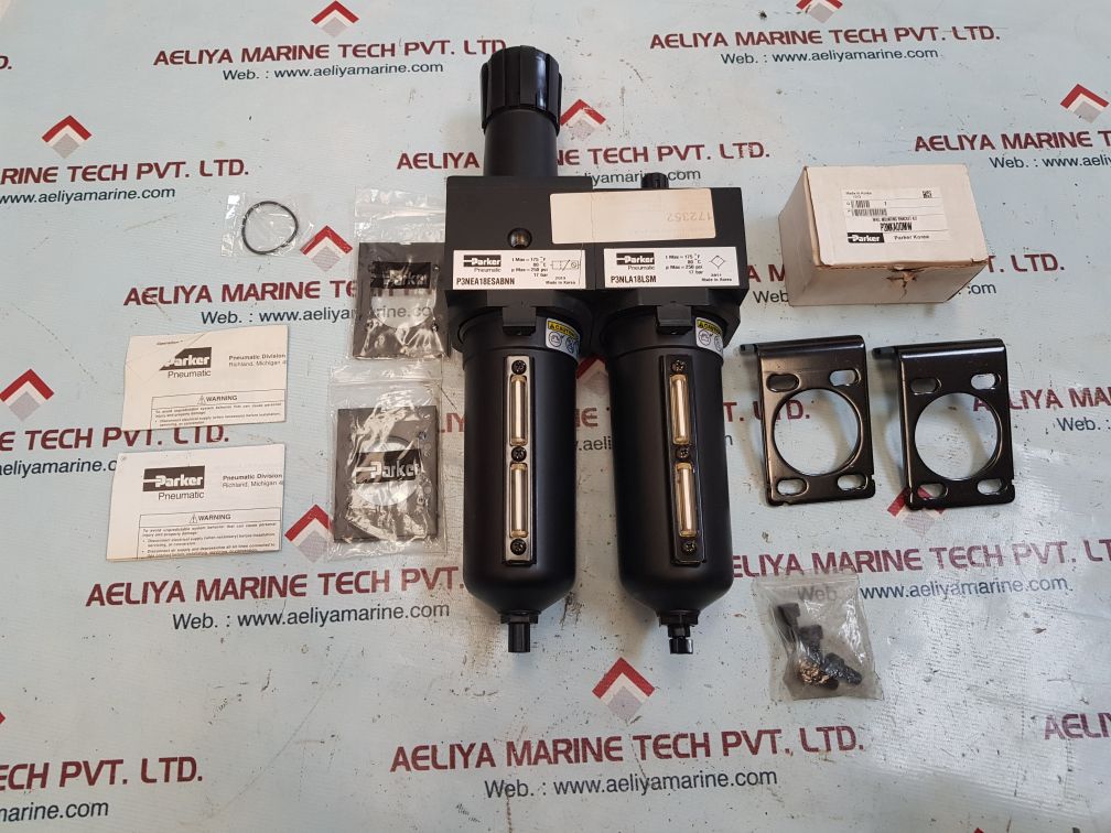 Parker pneumatic p3nea18esabnn with p3nla18lsm  filter 