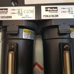 Parker pneumatic p3nea18esabnn with p3nla18lsm  filter 