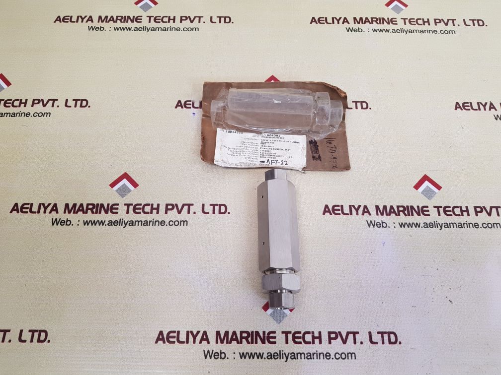 Ipt cv9mfs20 check valve 20,000 psi