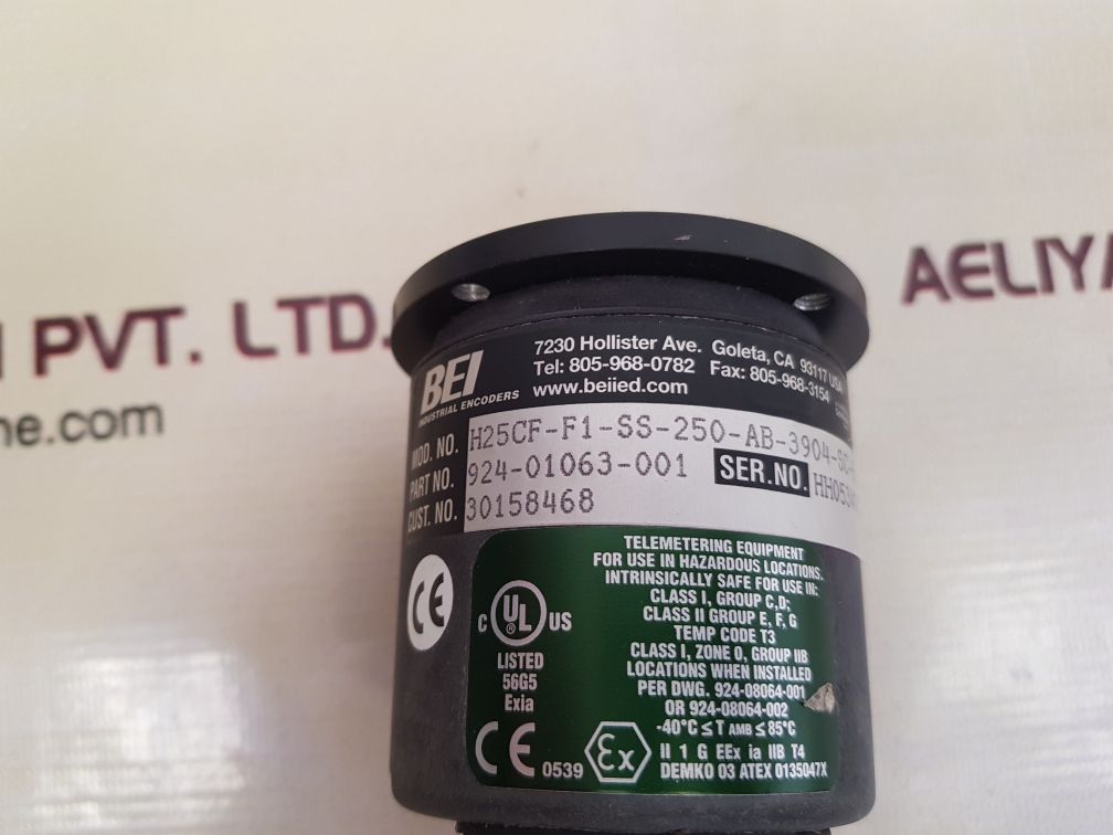 Bei h25cf-f1-ss-250-ab-3904-sc-ex-9v-s encoder 924-01063-001