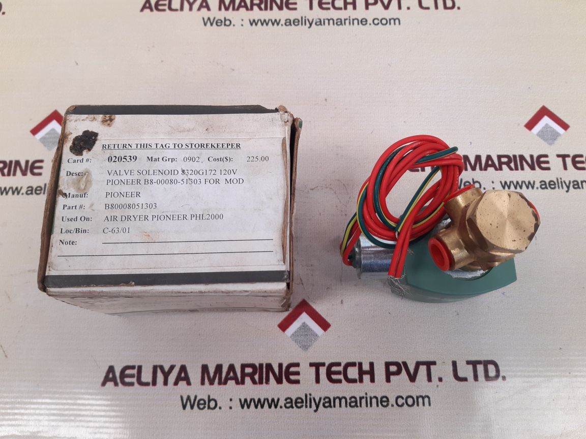 Asco red-hat 8320g172 solenoid valve 