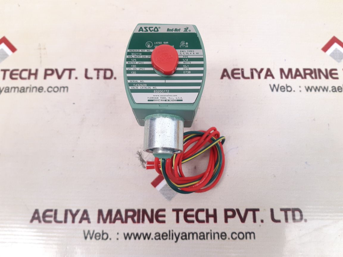 Asco red-hat 8320g172 solenoid valve 
