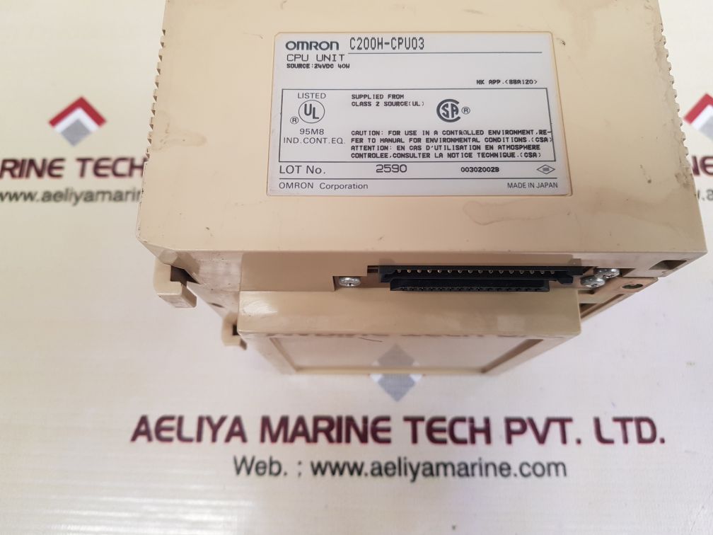 Omron c200h-cpu03 programmable controller 
