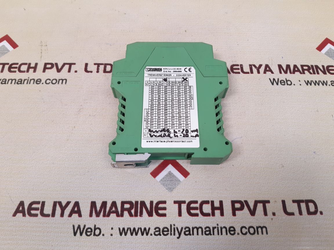 Phoenix contact mcr-c-ui-ui-dci-soks signal conditioner 2864969