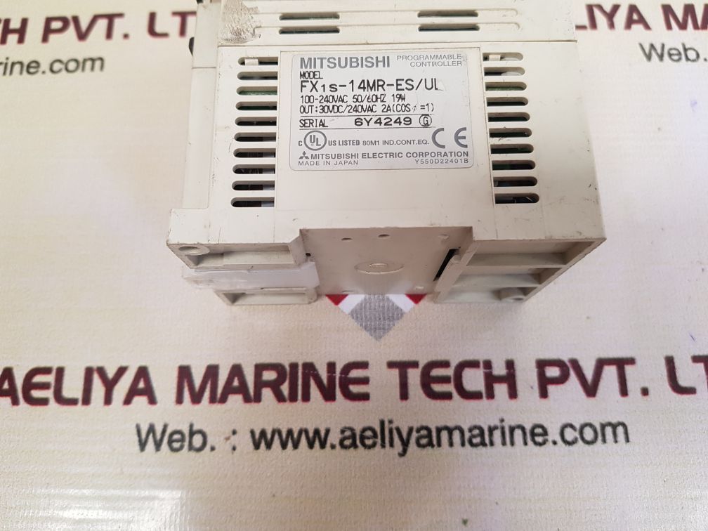 Mitsubishi fx1s-14mr-es-ul programmable controller used