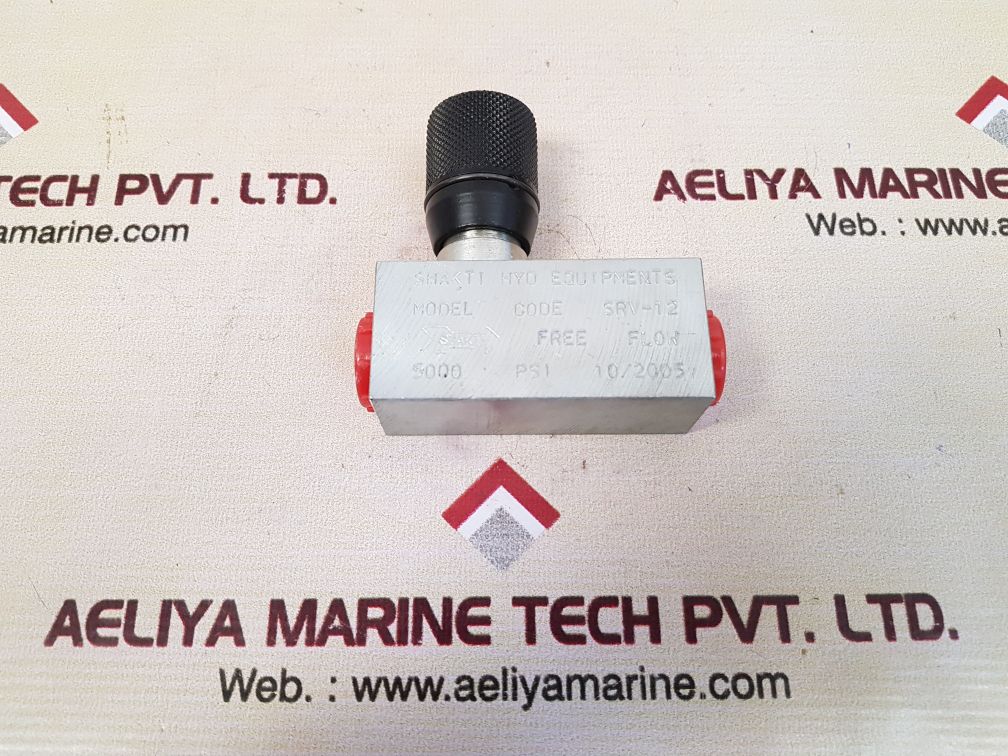Shakti hyd equipments srv-12 flow control valve