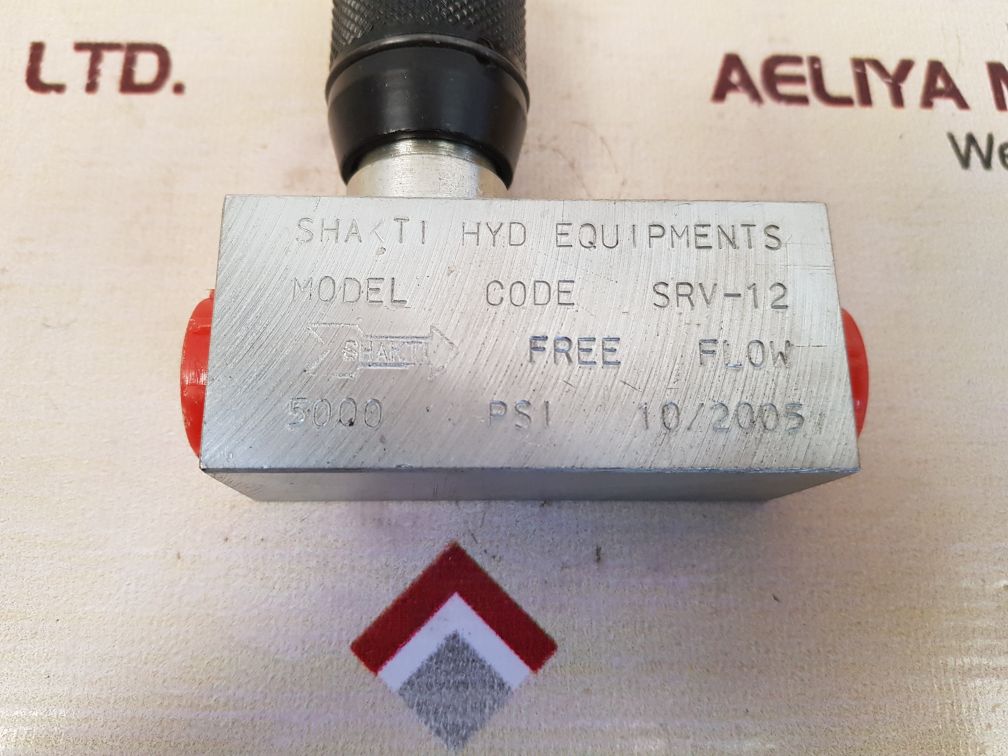 Shakti hyd equipments srv-12 flow control valve