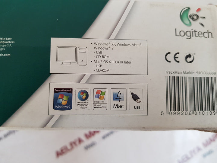 Logitech Track Man Marble 810-000787 Mouse T-bc21