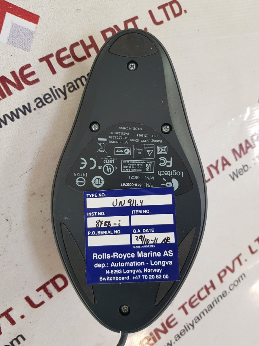 Logitech Track Man Marble 810-000787 Mouse T-bc21