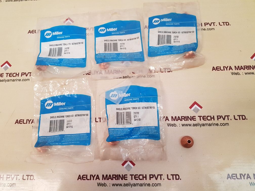 Set of 3x Miller 212732 shield machine torch ice-60tm/80tm/100