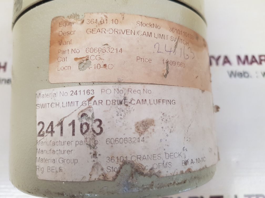 Liebherr g15/4se1-4n4/gs120/fi/k1 gear cam limit switch