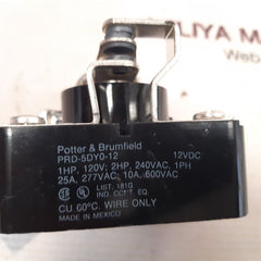 Potter & brumfield prd-5dy0-12 power relay