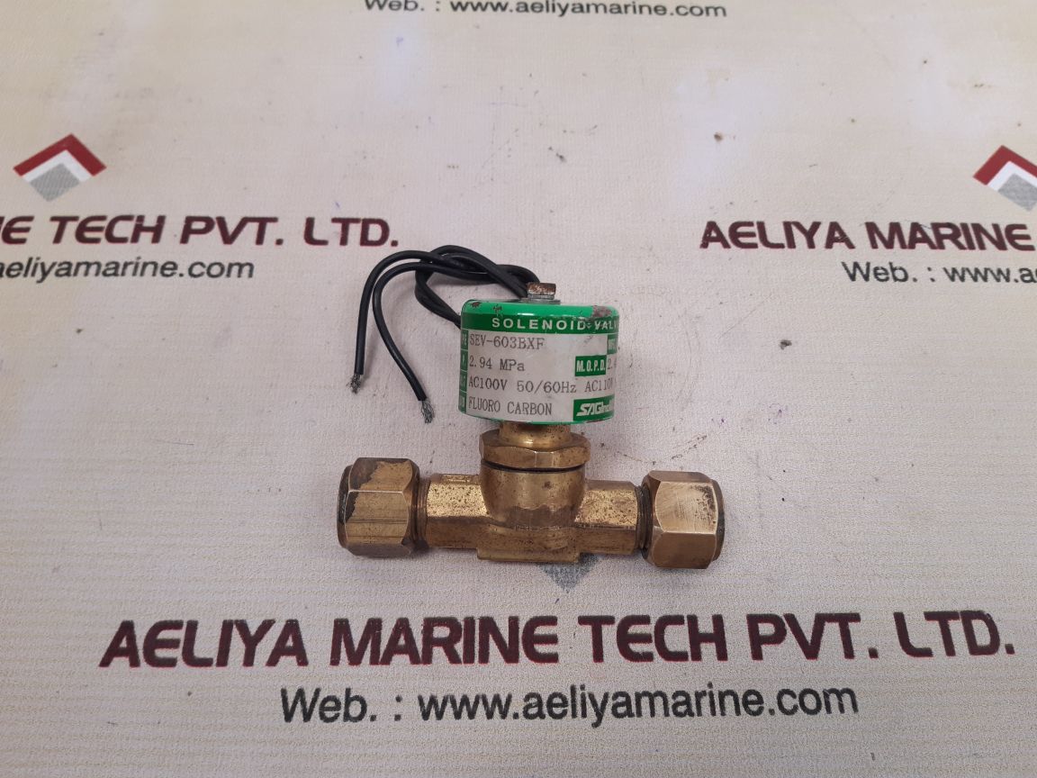Saginomiya sev-603bxf solenoid valve ac110v 60hz