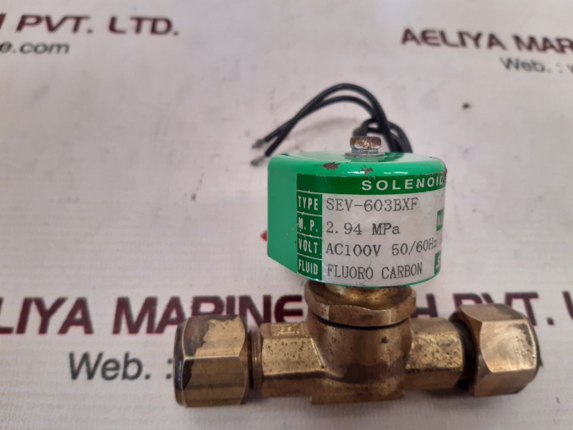 Saginomiya sev-603bxf solenoid valve ac110v 60hz
