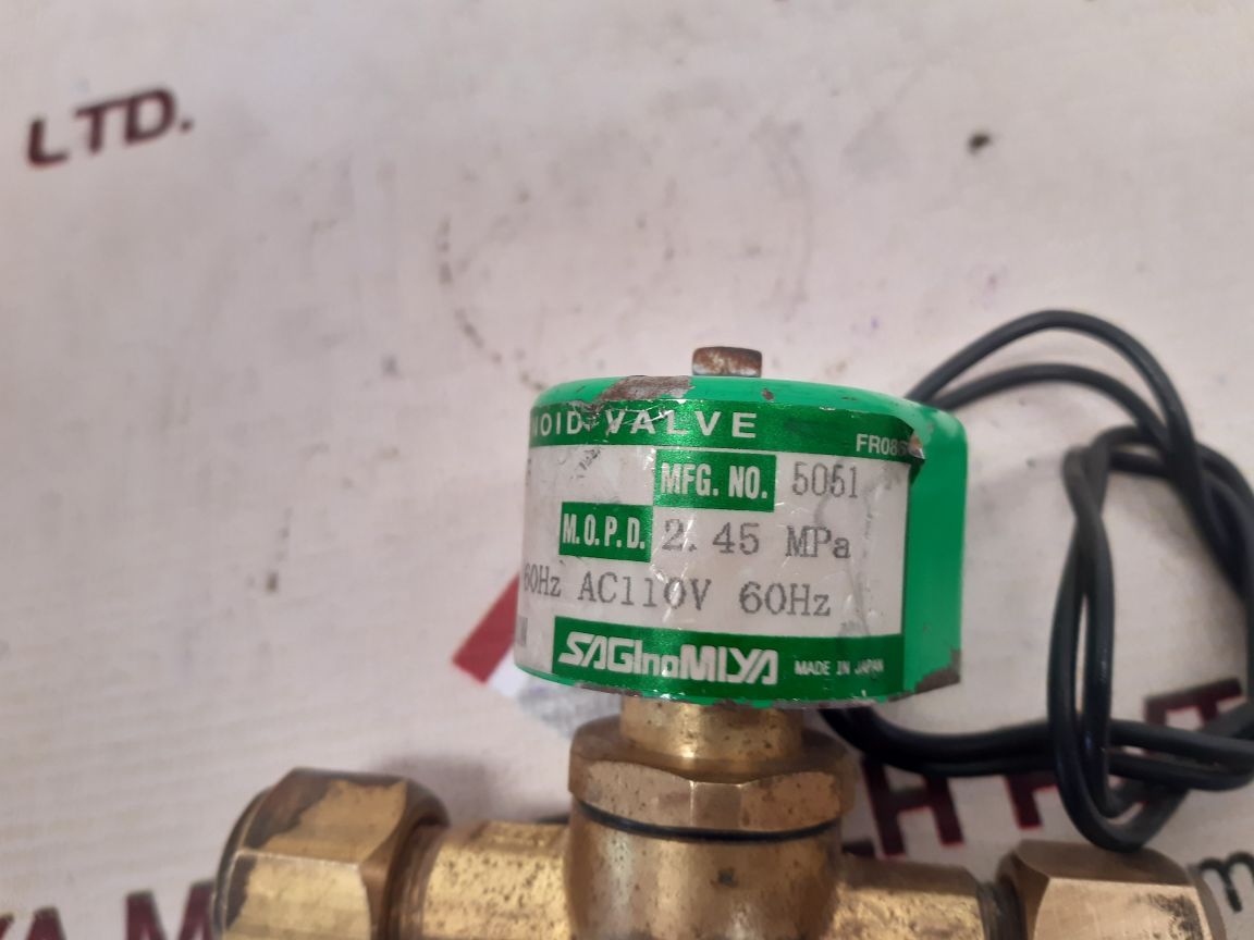 Saginomiya sev-603bxf solenoid valve ac110v 60hz