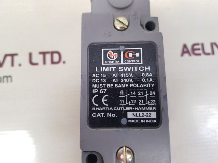 Bhartia cutler-hammer nll2-22 limit switch