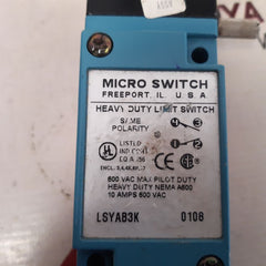 Micro switch lsyab3k heavy duty limit switch used