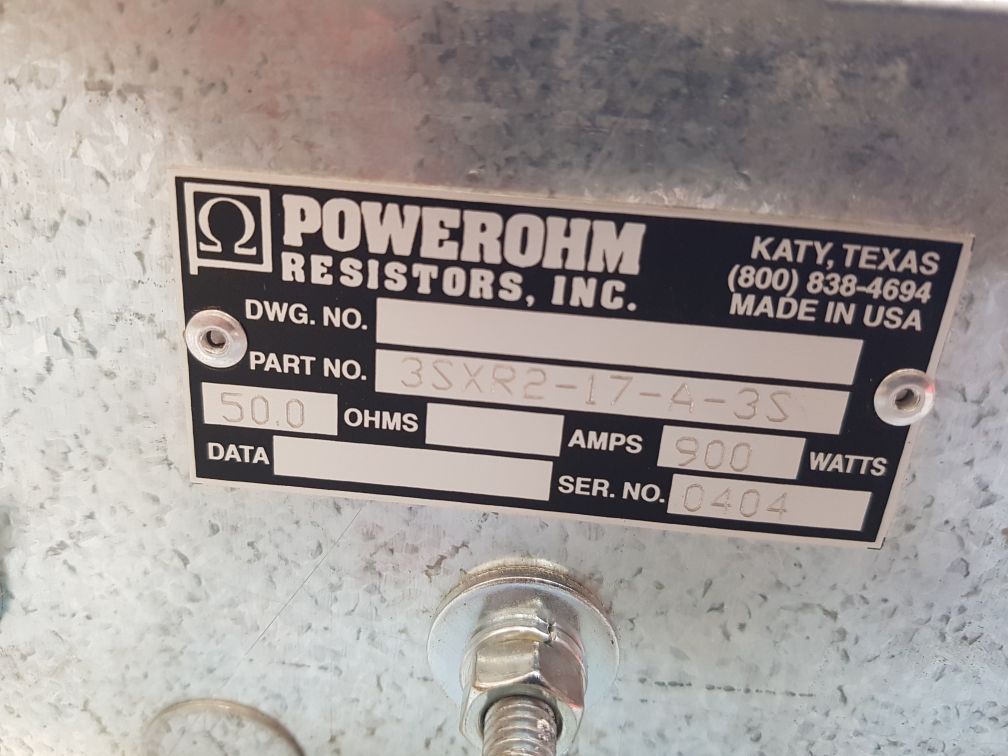 Powerohm resistors 3sxr2-17-a-3s