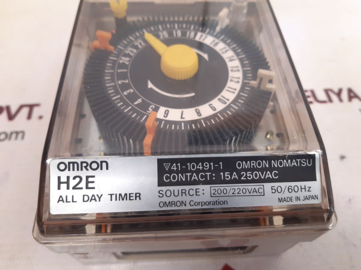 Omron h2e timer switch 200/220vac