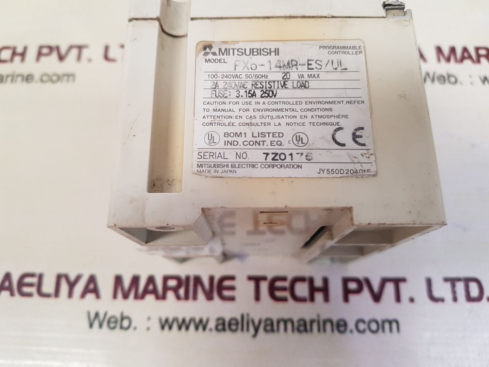 Mitsubishi melsec fx0-14mr-es/ul programmable controller