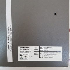 Eaton ex 1500 rt2u power supply 3400810200