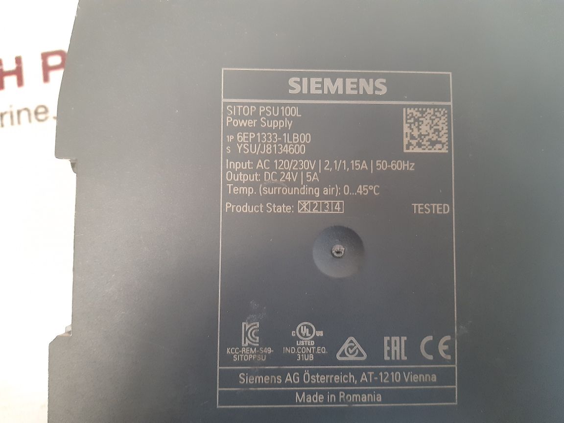 Siemens 6ep1333-1lb00 sitop psu100l power supply 