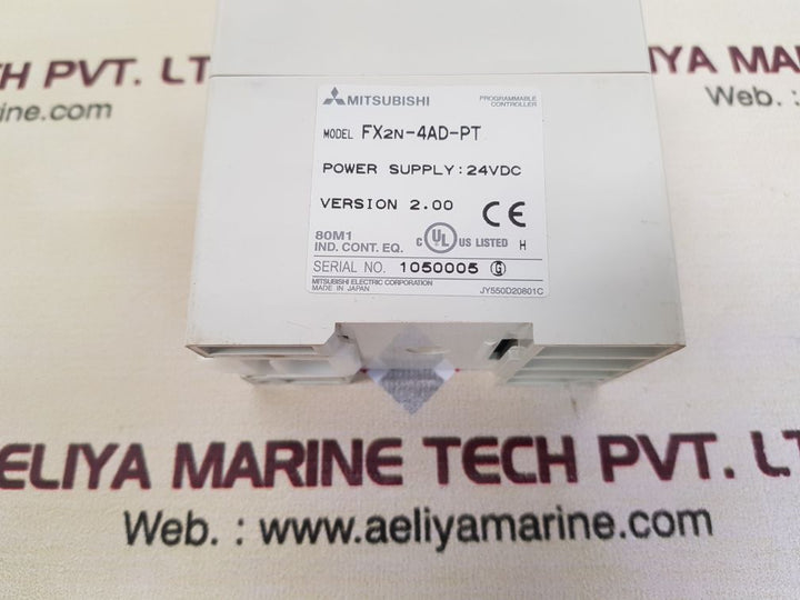 Mitsubishi fx2n-4ad-pt programmable logic controller