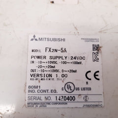 Mitsubishi fx2n-5a programmable controller used