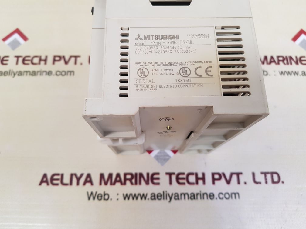 Mitsubishi fx2n-16mr-es/ul programmable controller 100-240vac 50/60hz 30va