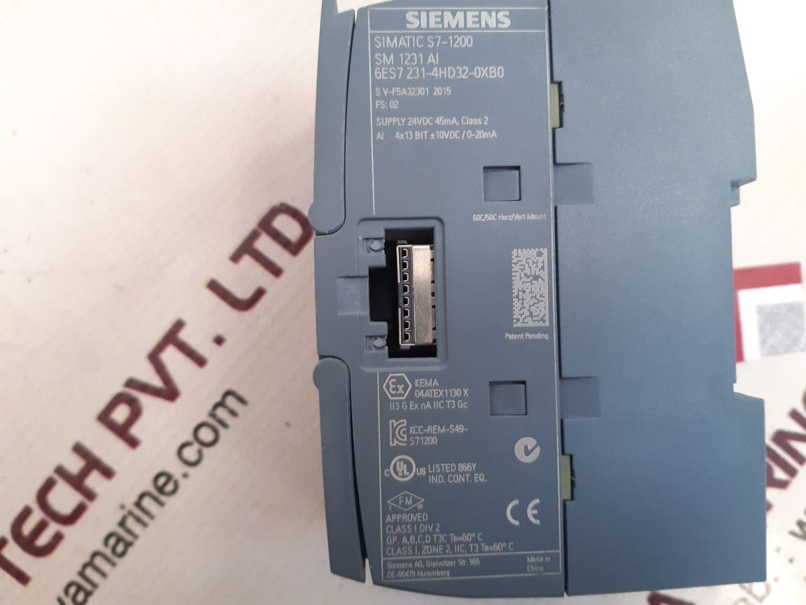 Siemens 6es7 231-4hd32-0xb0 simatic s7-1200 analog input module