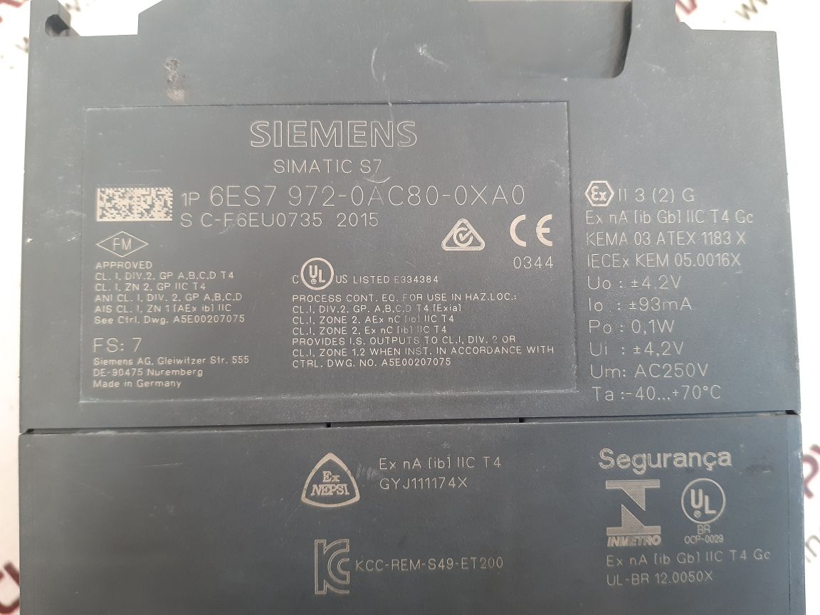 Siemens 6es7 972-0ac80-0xa0 rs 485-is coupler