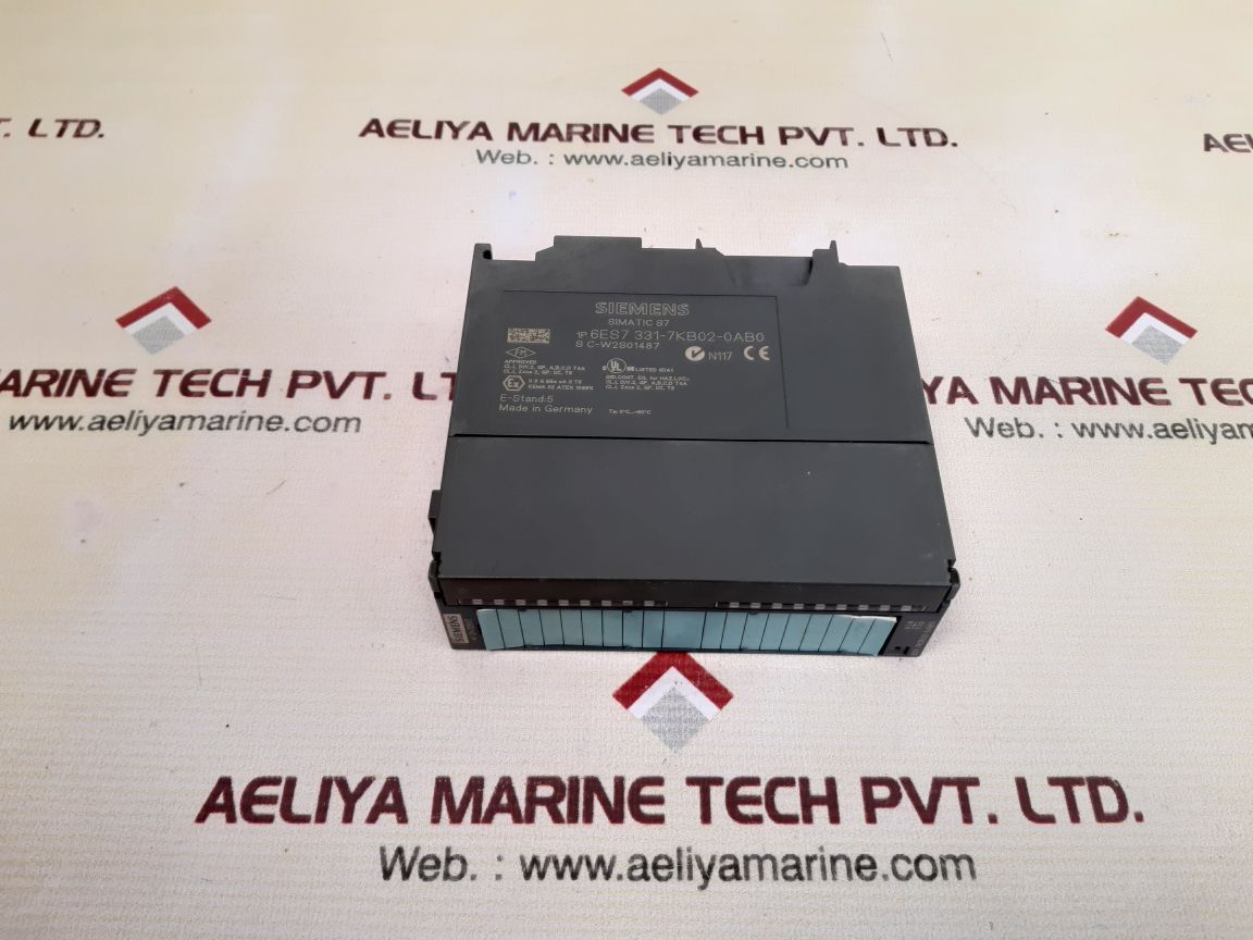 Siemens simatic s7 6es7 331-7kb02-0ab0 analog input module e-stand: 5