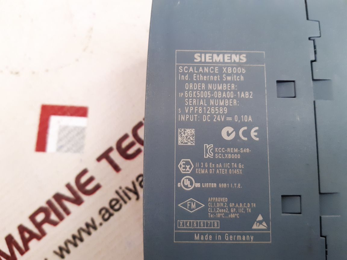 Siemens 6gk5005-0ba00-1ab2 ethernet switch used
