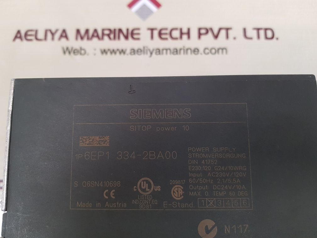 Siemens sitop power 10 6ep1334-2ba00 power supply